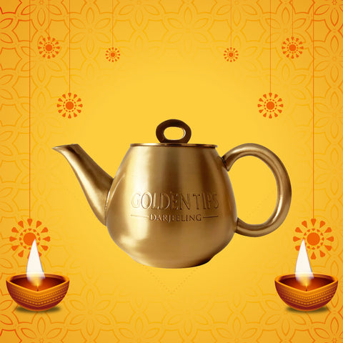 Golden Attractive Gold-Plated EPNS Tea Pot