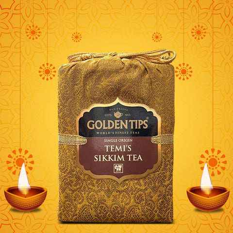 Temi Sikkim Tea - Royal Brocade Cloth Bag