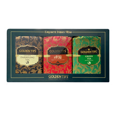 3-in-1 Handmade Paper Box - Darjeeling, Green & Masala Chai