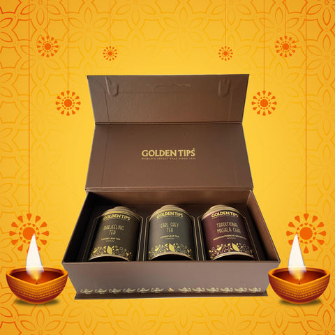 Gift Box Combo - Darjeeling Tea + Earl Grey Tea + Traditional Masala Chai