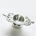 Silver Coated Brass Tea Strainer With a Silver Plated Vintage Stand